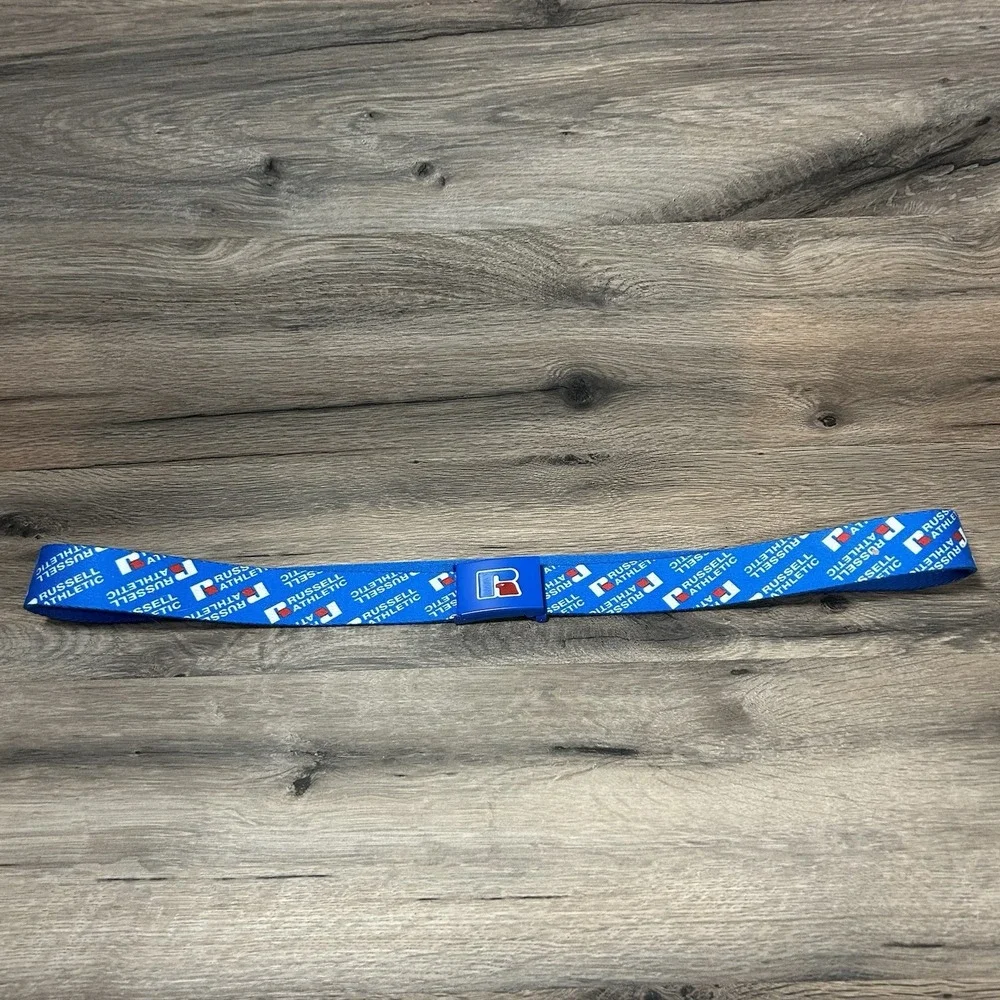 Vintage Russell‎ athletic belt blue adjustable 90s